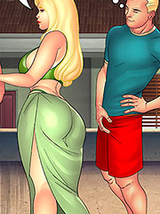 Eager to try their luck with the milf - Aunt, Cousins and co., Gang Bang with Elisa by welcomix (tufos)