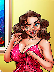 Take off your clothes and give us a blowjob - Nymphomaniac Nerd, Strip Poker in pajamas by welcomix (tufos)