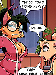 I'm fucking I'm able to relax - Looney Toons, Dogs and pussies fight by welcomix (tufos)