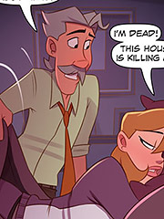 Charles arrives home from work crazy to have sex with his wife - The 4 Naughties, Beard, Hair and Mustache by welcomix (tufos)