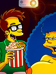 Our sex is going to get even naughtier - The Simptoons, Naughtiness at the movies by welcomix (tufos)