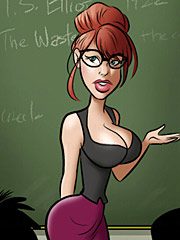 Hot for Ms.Cross by Moose by john persons interracial and taboo art