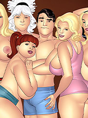 Mainly Jonas, that had just fucked the gossiping neighbor - Aunt, Cousins and co., Meat for a feast by welcomix (tufos)