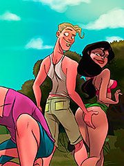 So I decided to start a fire - Animated tales: Camping couple exchange by Welcomix (Tufos)